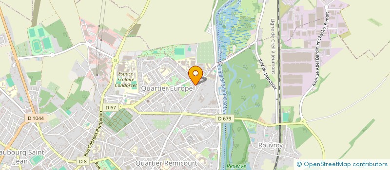 localisation de l'entreprise SCI RG  SAINT-QUENTIN