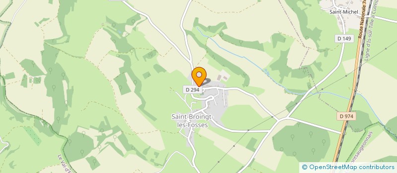 localisation de l'entreprise SCI RG à SAINT-BROINGT-LES-FOSSES