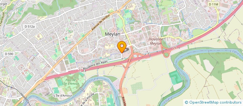 localisation de l'entreprise SCI RG  MEYLAN