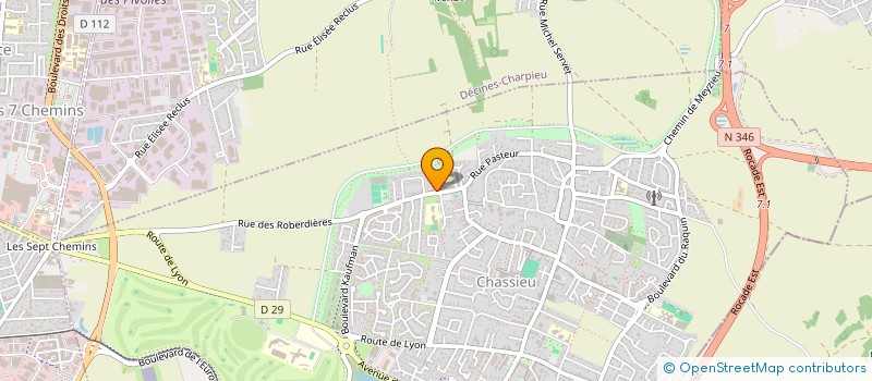 localisation de l'entreprise SCI RG DG  CHASSIEU