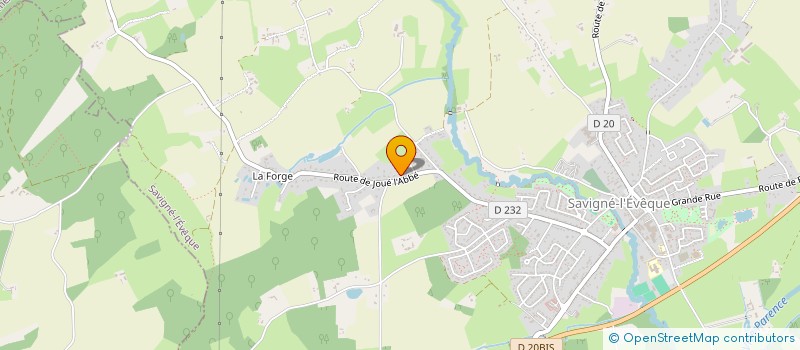 localisation de l'entreprise SCI RG FAMILY  SAVIGNE-L'EVEQUE