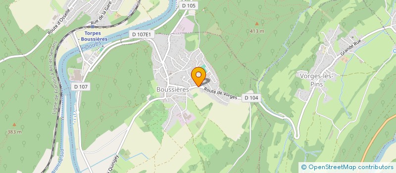 localisation de l'entreprise SCI RG IMMOBILIER  BOUSSIERES