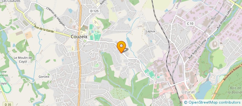 localisation de l'entreprise SCI RG INVEST à COUZEIX