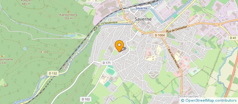 localisation de l'entreprise SCI RG IV  SAVERNE