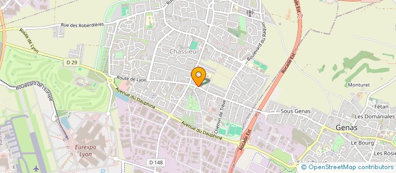 localisation de l'entreprise SCI RG1  CHASSIEU