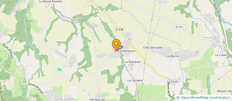 localisation de l'entreprise SCI RGA  SAINT-SORLIN-DE-VIENNE