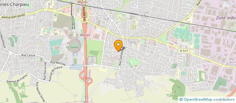 localisation de l'entreprise SCI RGB  MEYZIEU