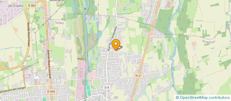 localisation de l'entreprise SCI RGB  AUREILHAN