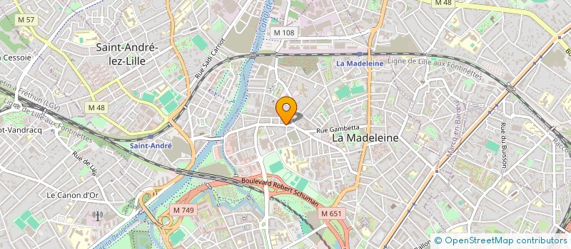 localisation de l'entreprise SCI RGC  LA MADELEINE