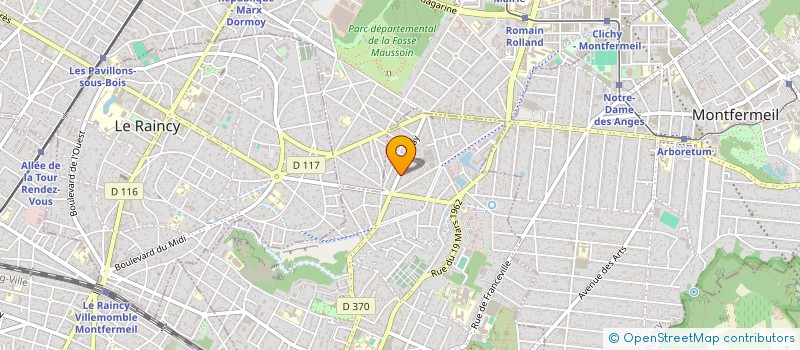 localisation de l'entreprise SCI RGDLC à GAGNY