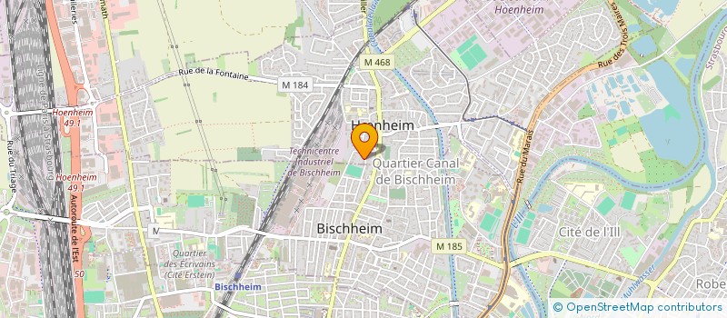 localisation de l'entreprise SCI RGMH  HNHEIM