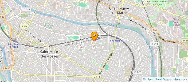 localisation de l'entreprise SCI RGP à SAINT-MAUR-DES-FOSSES