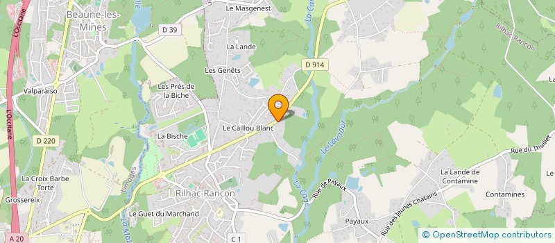 localisation de l'entreprise SCI RGR  RILHAC-RANCON