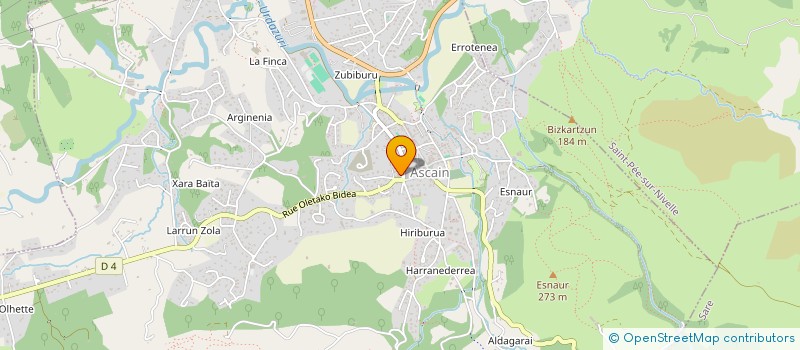 localisation de l'entreprise SCI RGS RENO  ASCAIN