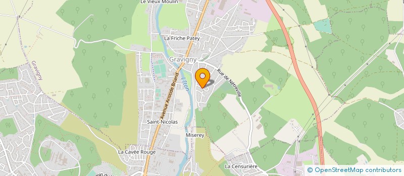 localisation de l'entreprise SCI RGT à GRAVIGNY