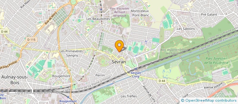 localisation de l'entreprise SCI RGT  SEVRAN