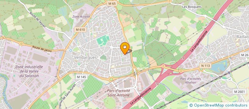 localisation de l'entreprise SCI RGTB à VENDARGUES