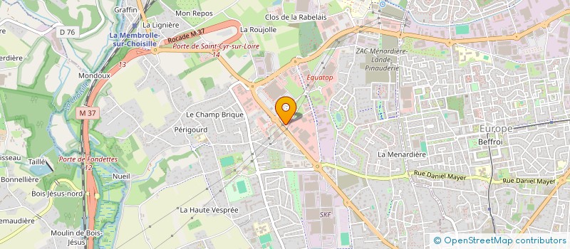 localisation de l'entreprise SCI RH TOURAINE  SAINT-CYR-SUR-LOIRE