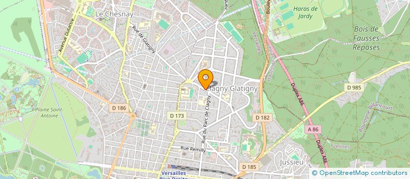 localisation de l'entreprise SCI RHAMM à VERSAILLES