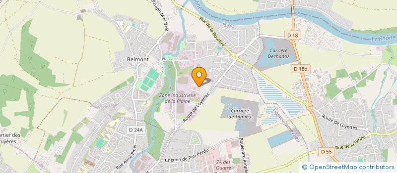 localisation de l'entreprise SCI RHB IMMO  CHAVANOZ