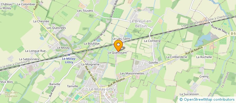 localisation de l'entreprise SCI RHEA  LE MOLAY-LITTRY