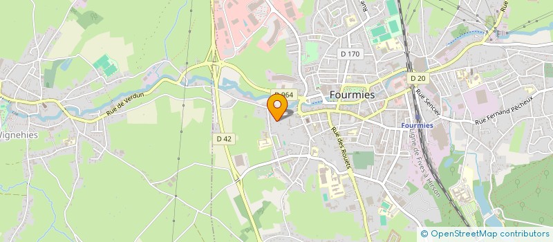 localisation de l'entreprise SCI RHEA  FOURMIES