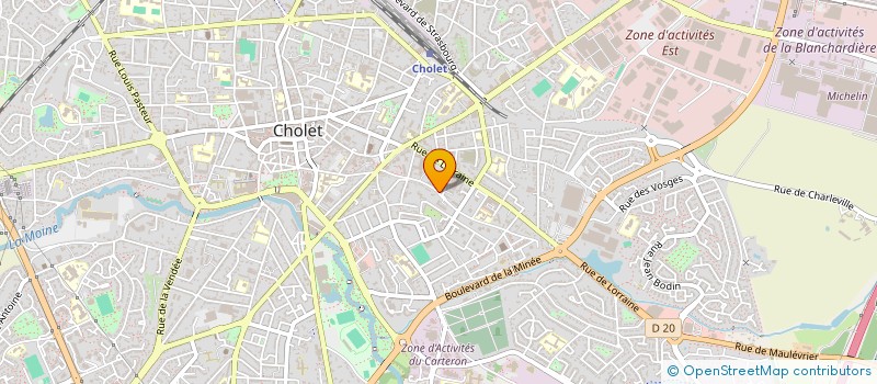localisation de l'entreprise SCI RHEBU à CHOLET