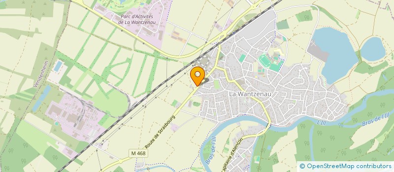 localisation de l'entreprise SCI RHEINGOLD  LA WANTZENAU