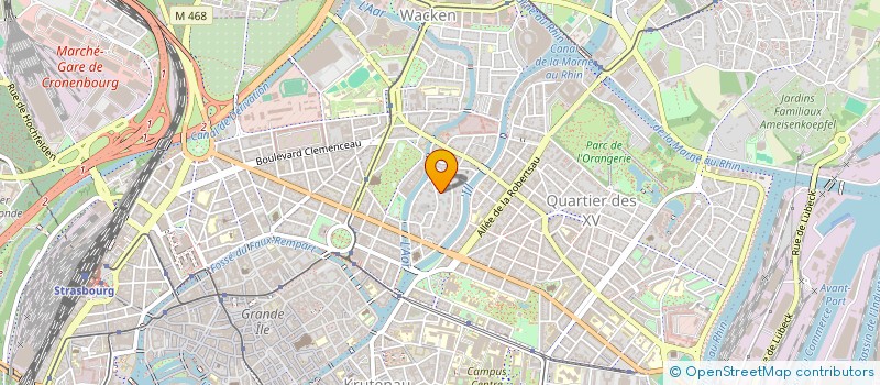 localisation de l'entreprise SCI RHENAPATH  STRASBOURG