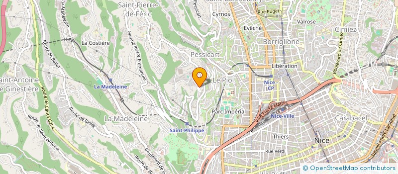 localisation de l'entreprise SCI RHFN à NICE