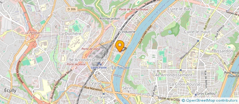 localisation de l'entreprise SCI RHIN ET DANUBE  LYON