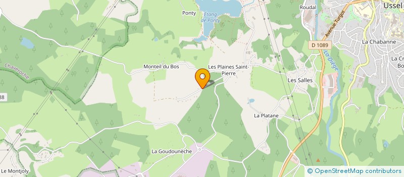 localisation de l'entreprise SCI RHIN ET DANUBE à USSEL