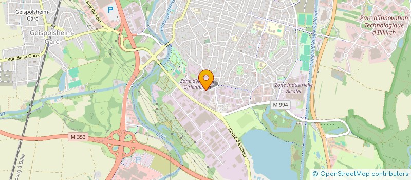 localisation de l'entreprise SCI RHIN ILLKIRCH  ILLKIRCH-GRAFFENSTADEN