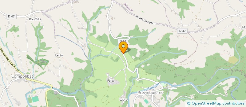 localisation de l'entreprise SCI RHIZOMES EN ROUERGUE  BRANDONNET