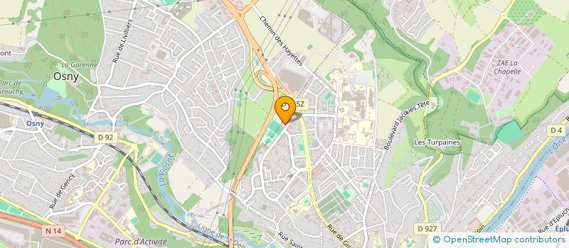 localisation de l'entreprise SCI RHO IMMO  PONTOISE