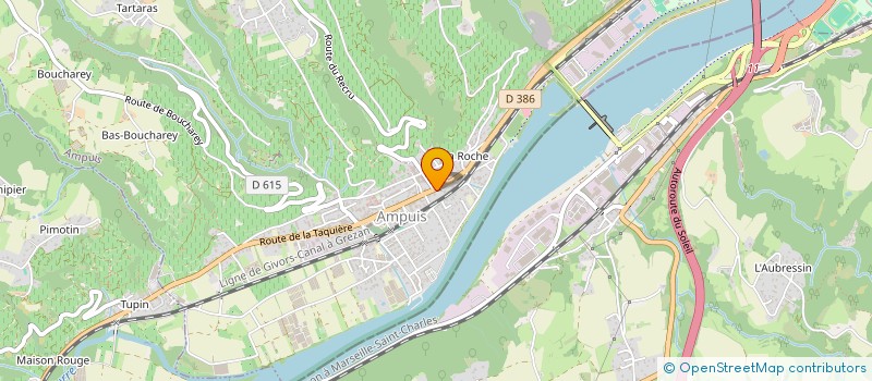 localisation de l'entreprise SCI RHOALP  AMPUIS