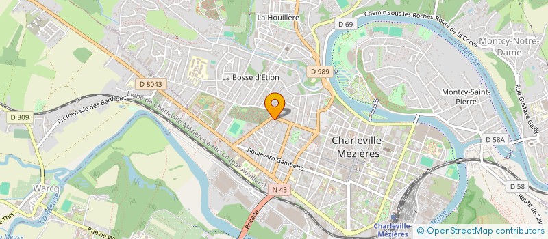 localisation de l'entreprise SCI RHOCK à CHARLEVILLE-MEZIERES