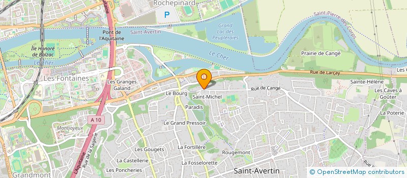 localisation de l'entreprise SCI RHODOPSINE  SAINT-AVERTIN