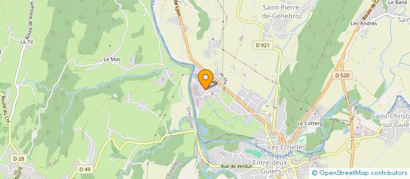 localisation de l'entreprise SCI RHONALP  LES ECHELLES