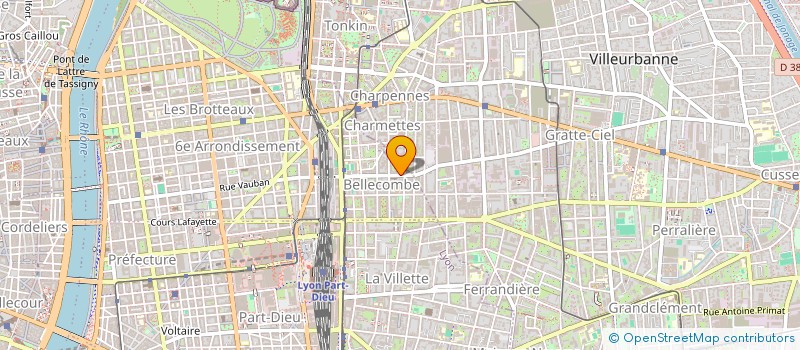 localisation de l'entreprise SCI RHONDALI  LYON