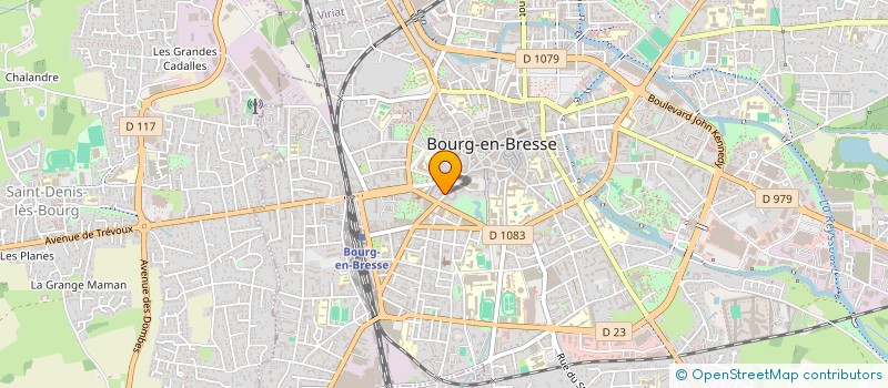 localisation de l'entreprise SCI RHONE AIN à BOURG-EN-BRESSE
