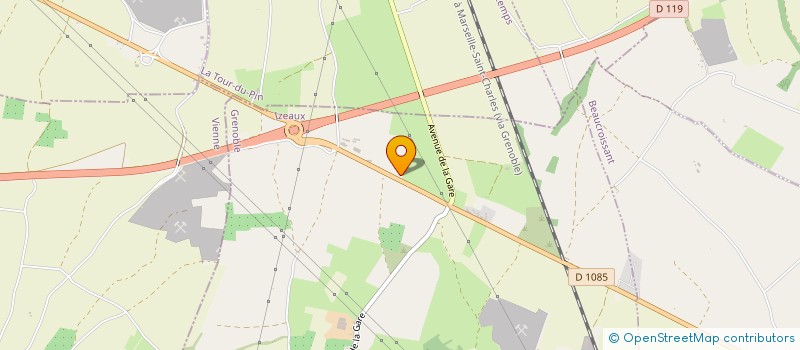 localisation de l'entreprise SCI RHONE ALPES  IZEAUX