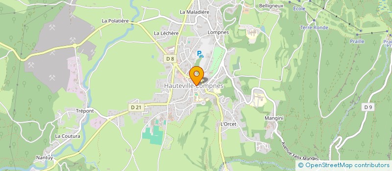 localisation de l'entreprise SCI RHONE ALPES  PLATEAU D'HAUTEVILLE