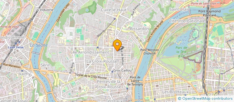 localisation de l'entreprise SCI RHONE ET SAONE  LYON