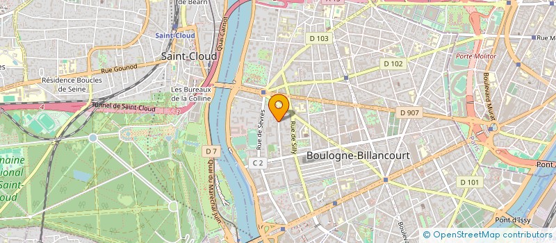 localisation de l'entreprise SCI RHONE II à BOULOGNE-BILLANCOURT