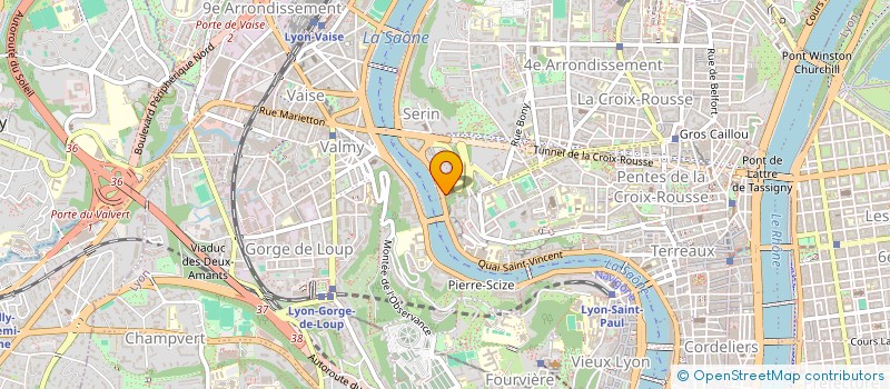 localisation de l'entreprise SCI RHONE & PORVOO  LYON