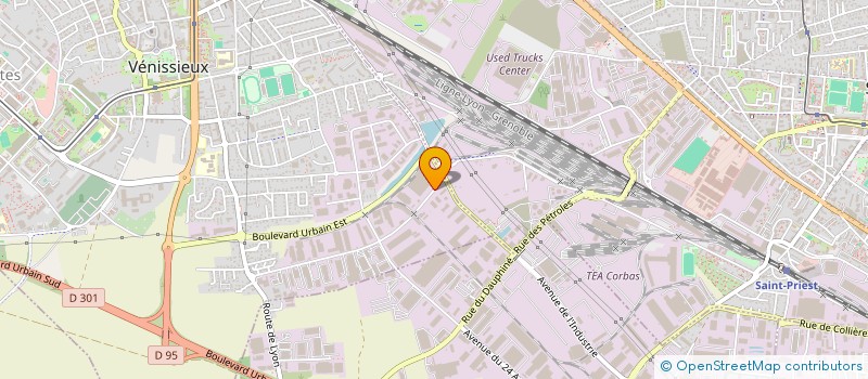 localisation de l'entreprise SCI RHONE VENISSIEUX  VENISSIEUX