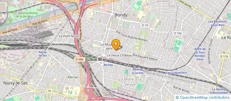 localisation de l'entreprise SCI RHOUL IMMOBILIER  BONDY