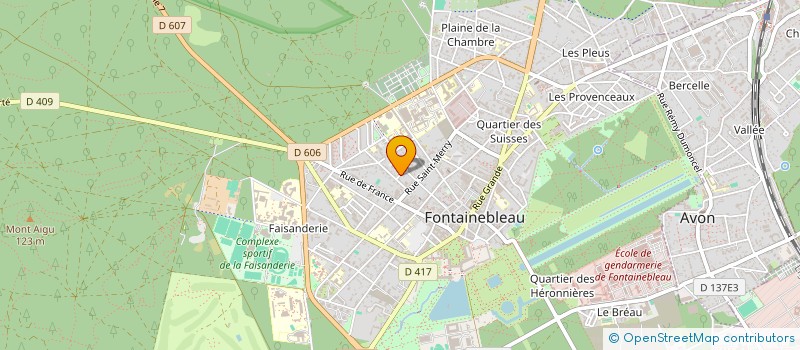 localisation de l'entreprise SCI RHUMATO  FONTAINEBLEAU