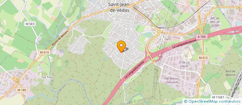 localisation de l'entreprise SCI RHUMATO-GRISETTES  SAINT-JEAN-DE-VEDAS